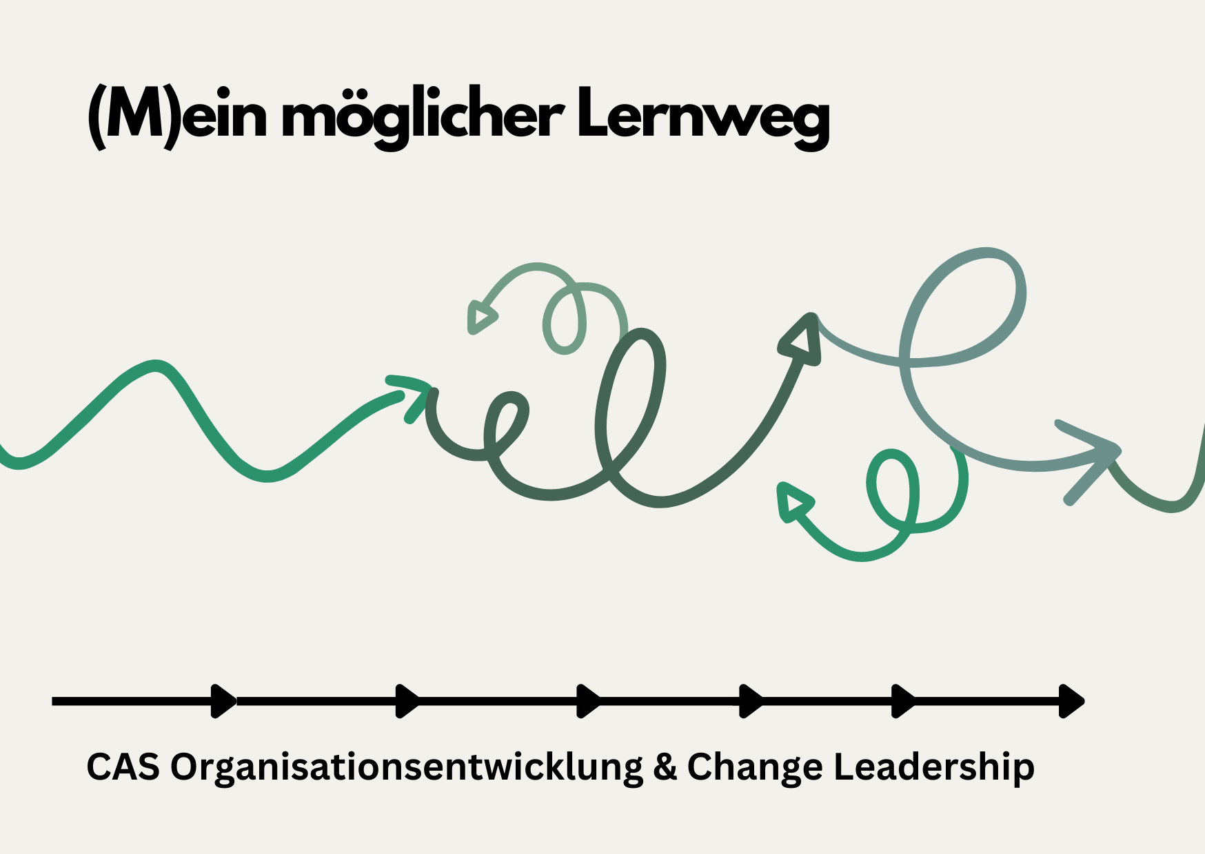 So oder so ähnlich könnte (m)ein individueller Lernweg innerhalb dieses CAS aussehen. Eigene Visualisierung.