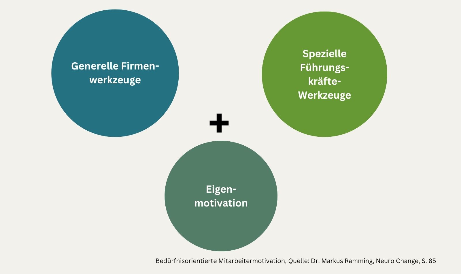 Abbildung 3: Bedürfnisorientierte Mitarbeitermotivation, Quelle: Ramming M. (2019), S. 85